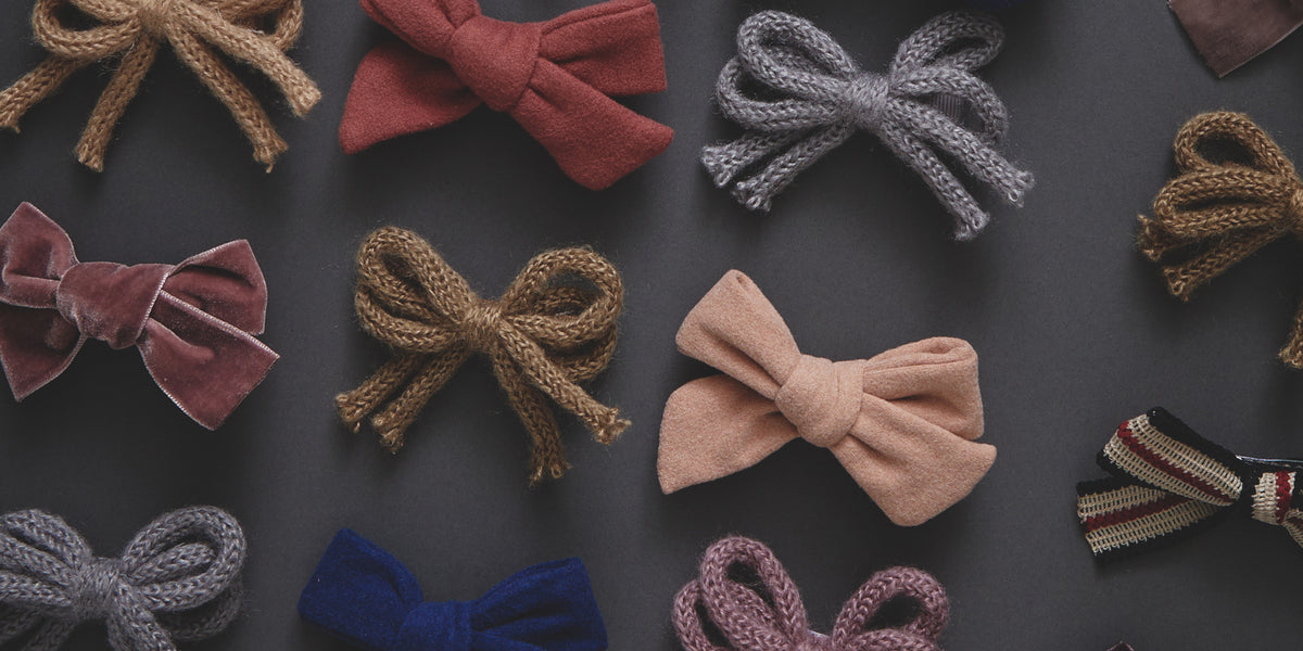 VELVET PUFF BOW CLIP – KNOT Hairbands