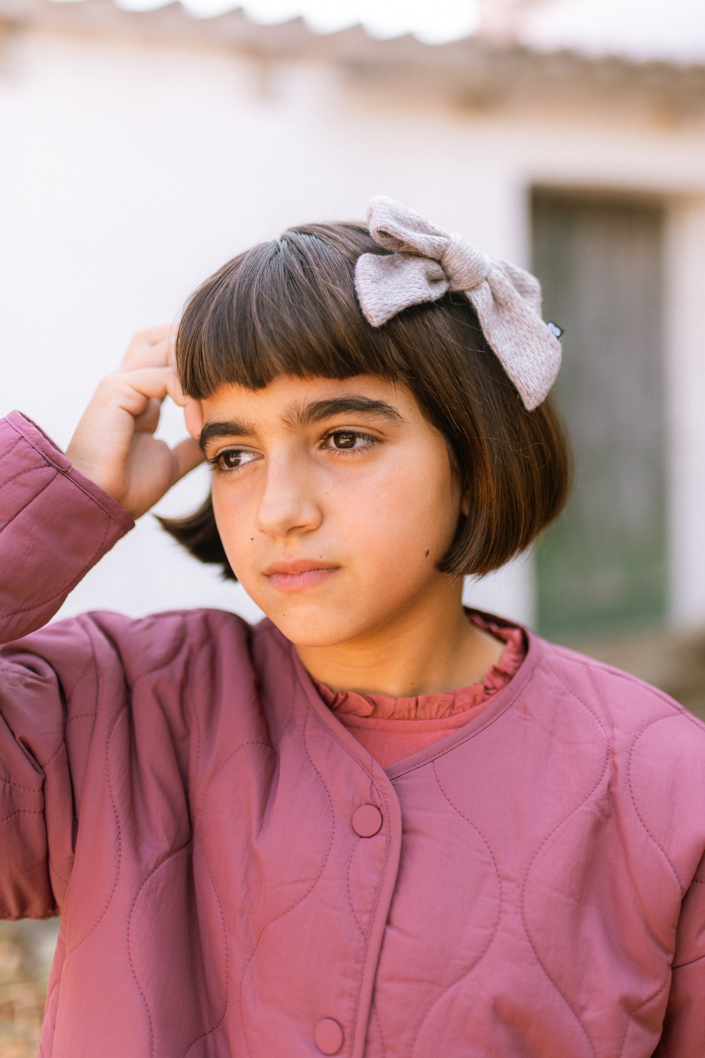 METALLIC BOW CLIP - KNOT Hairbands