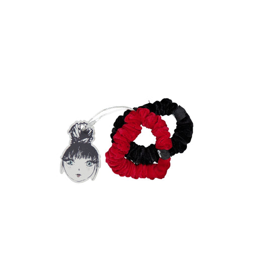 FERN VELVET SCRUNCHIE SET - KNOT Hairbands