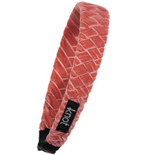 Load image into Gallery viewer, VELVET TRIM HEADBAND - KNOT Hairbands
