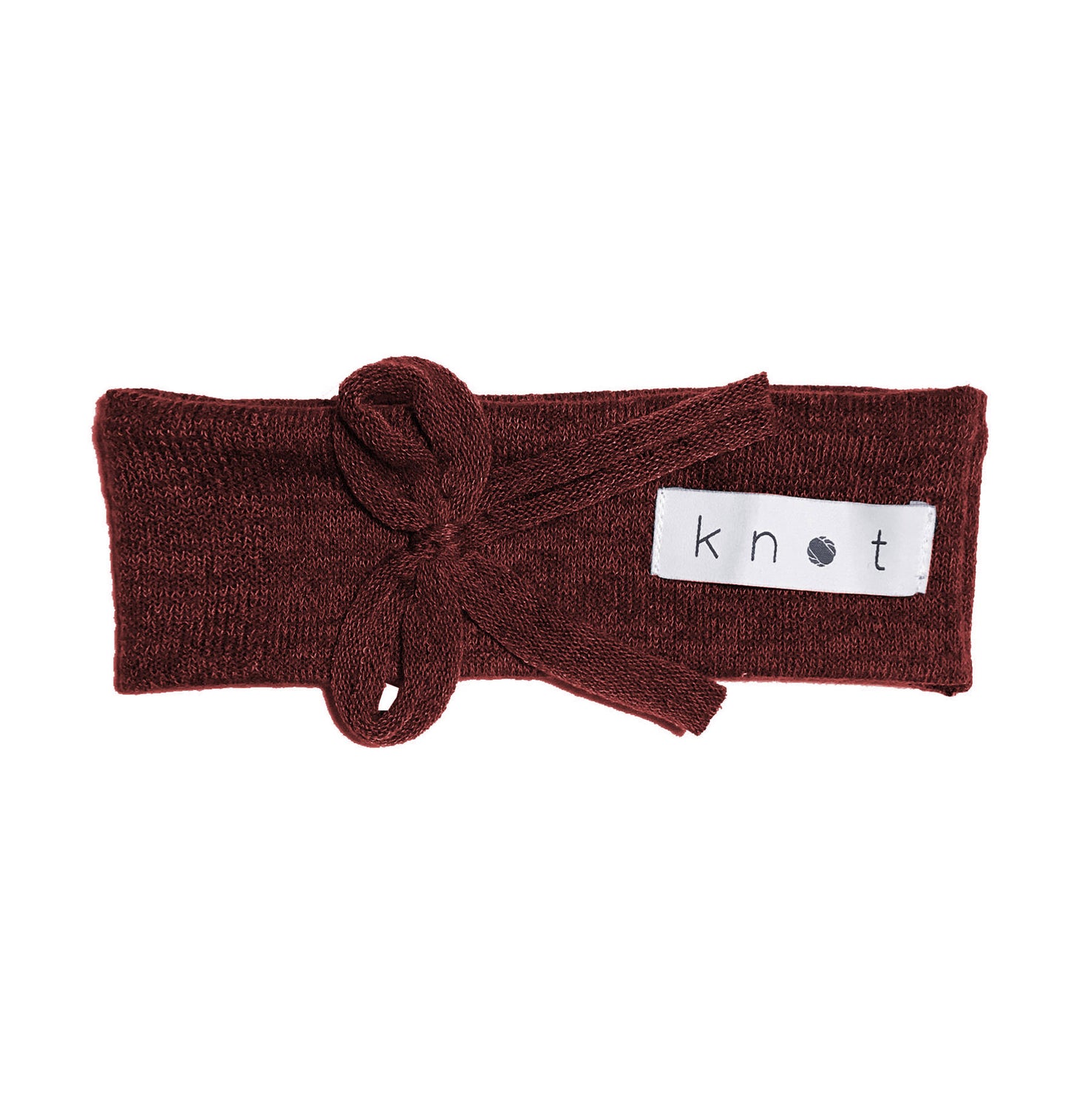 Bébé Bow Headwrap // Wine KNIT - KNOT Hairbands