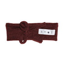 Load image into Gallery viewer, Bébé Bow Headwrap // Wine KNIT - KNOT Hairbands