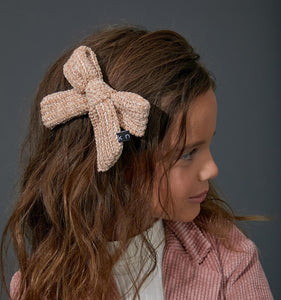 CLASSICAL CHENILLE BOW CLIP - KNOT Hairbands