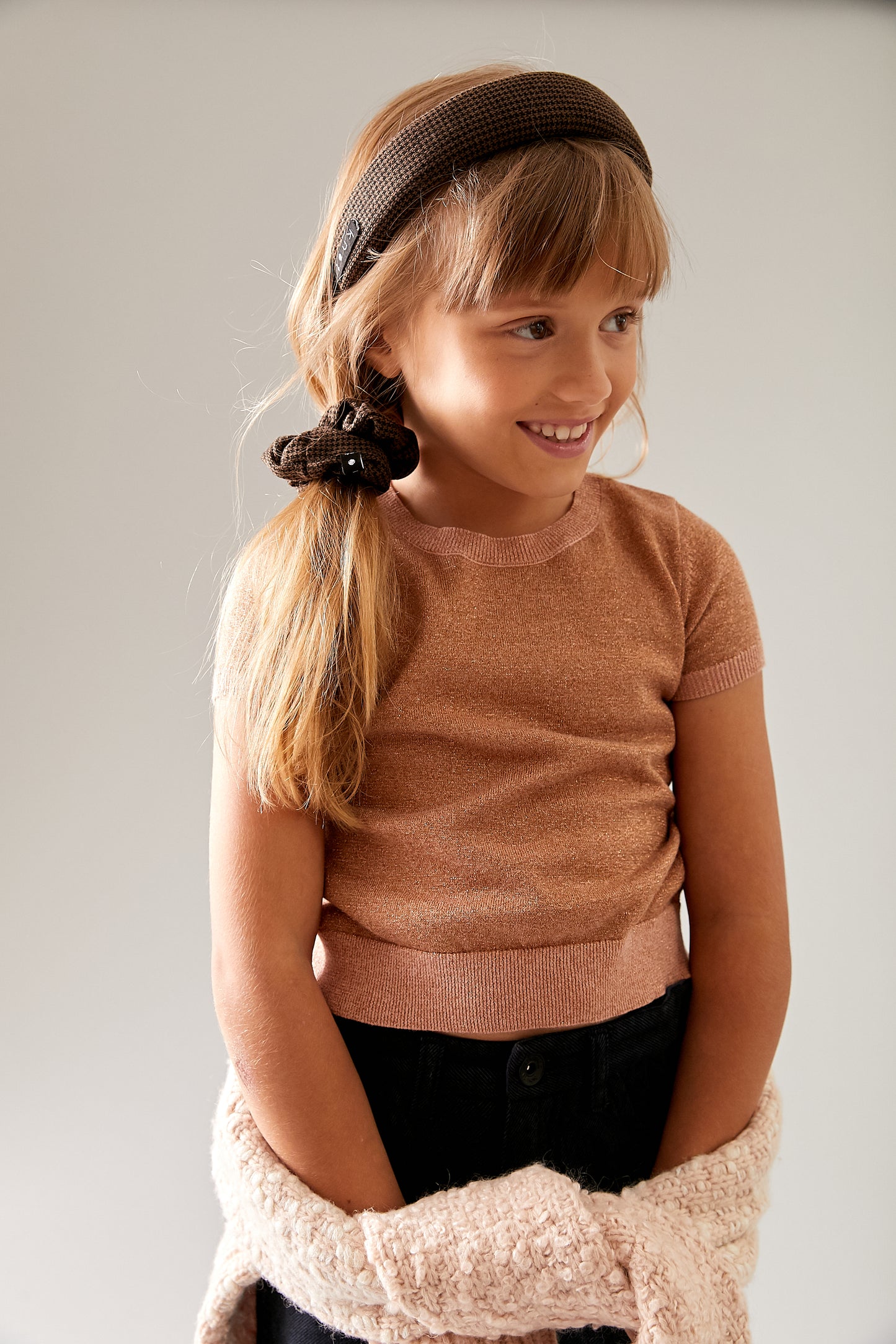 HERRINGBONE HEADBAND + SCRUNCHIE SET - KNOT Hairbands