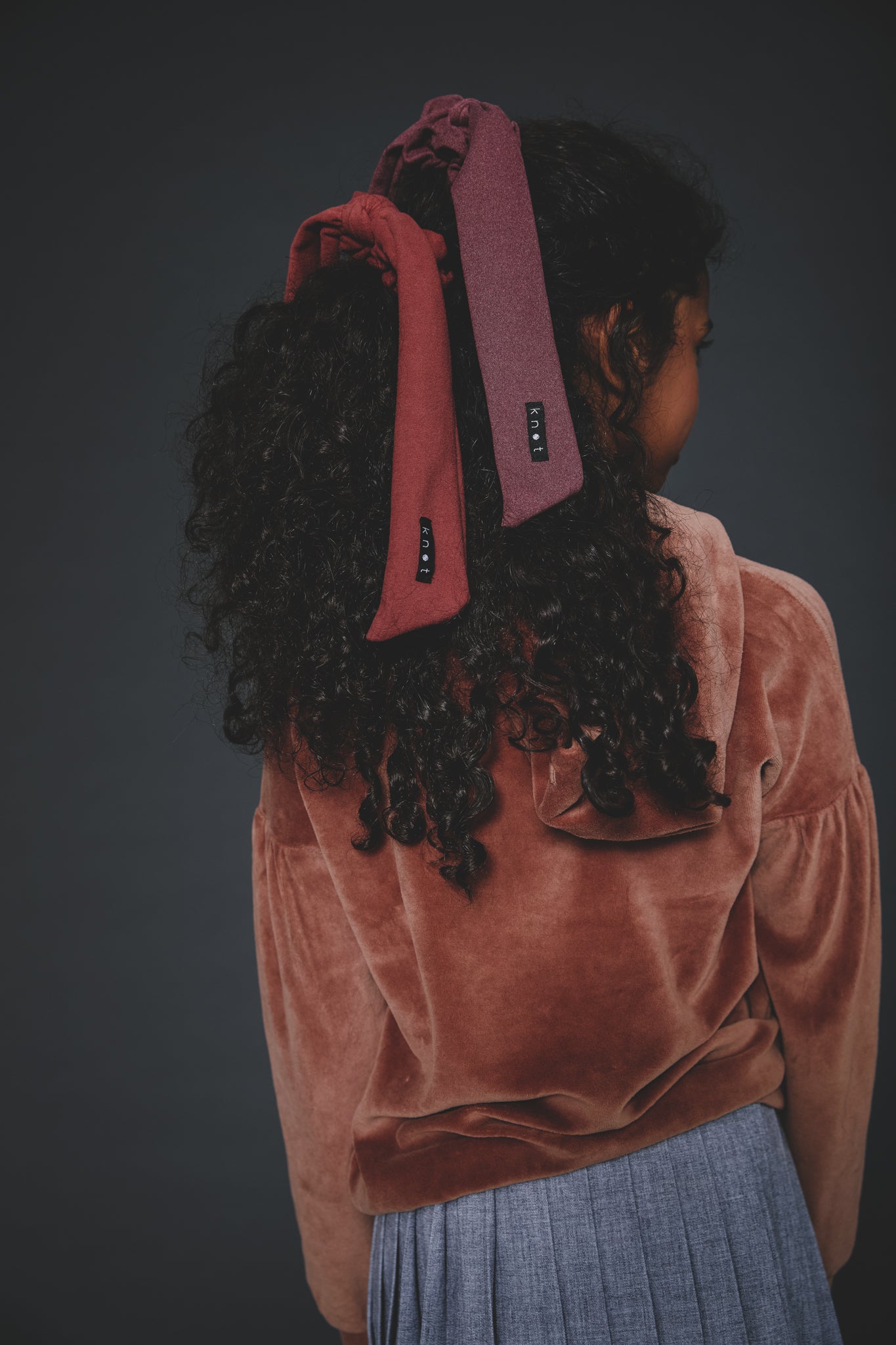 FELT SCARF SCRUNCHIE - KNOT Hairbands