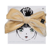 Load image into Gallery viewer, VELVET PUFF BOW BAND - KNOT Hairbands