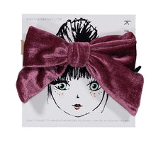 Load image into Gallery viewer, VELVET PUFF BOW BAND - KNOT Hairbands