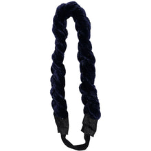 Load image into Gallery viewer, VELVET BRAIDED BAND // Midnight Navy - KNOT Hairbands