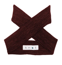 Load image into Gallery viewer, Wrap Bow Headwrap // Wine KNIT - KNOT Hairbands