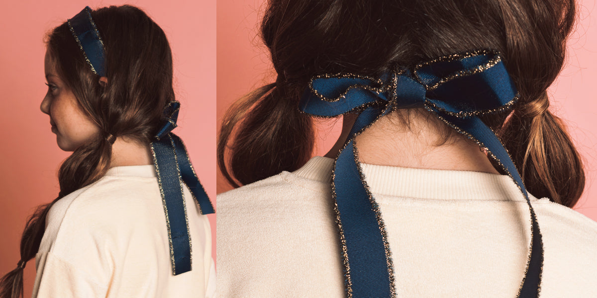 Metallic Fringe Ribbon Headband