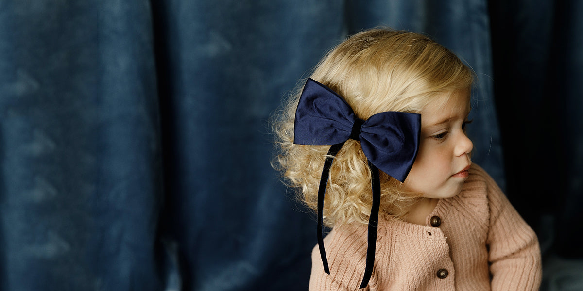 Silk + Velvet Bow Clip // YOUTH