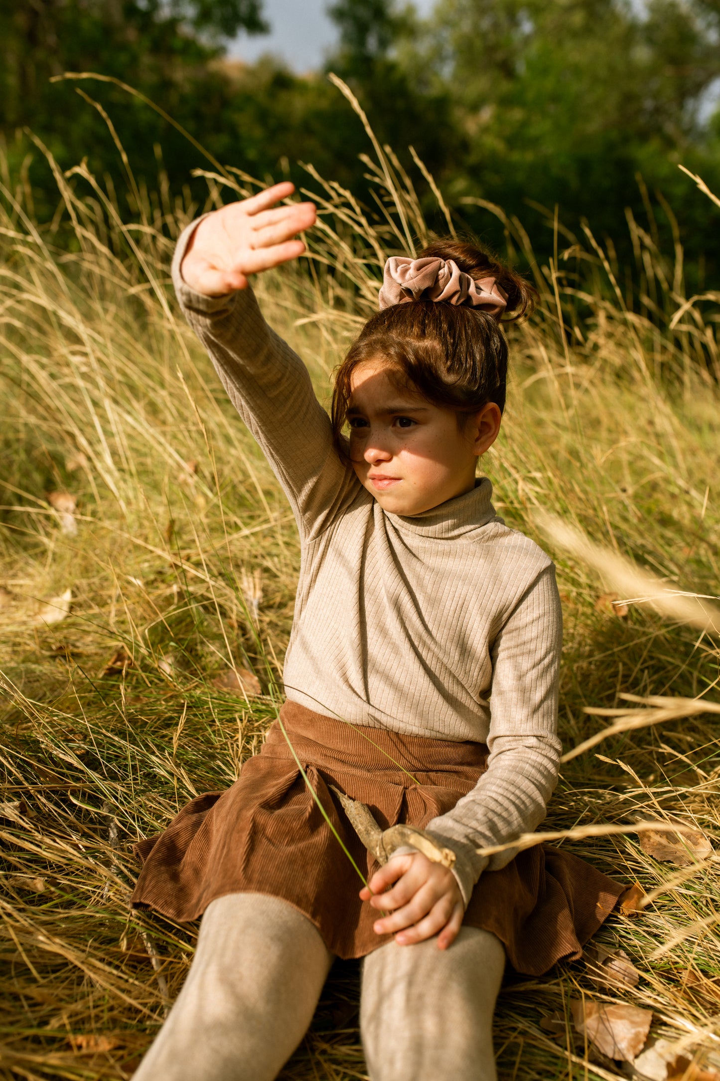 FELTED VELVET SCRUNCHIE - KNOT Hairbands