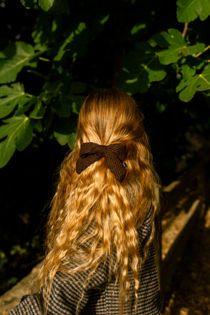 KNITTED BOW CLIP - KNOT Hairbands