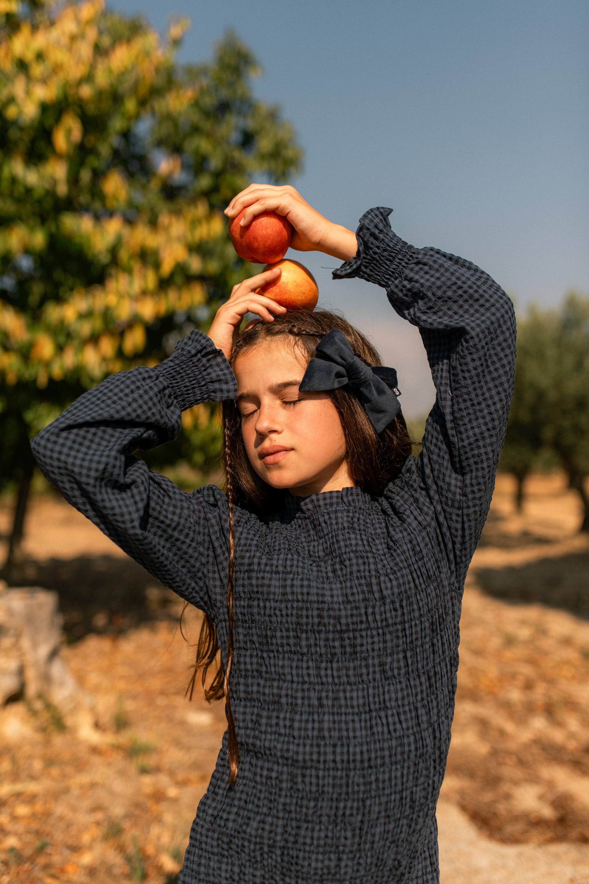 FELTED VELVET BOW CLIP - KNOT Hairbands