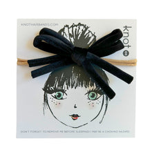 Load image into Gallery viewer, CORDED MINI BOW BAND - KNOT Hairbands