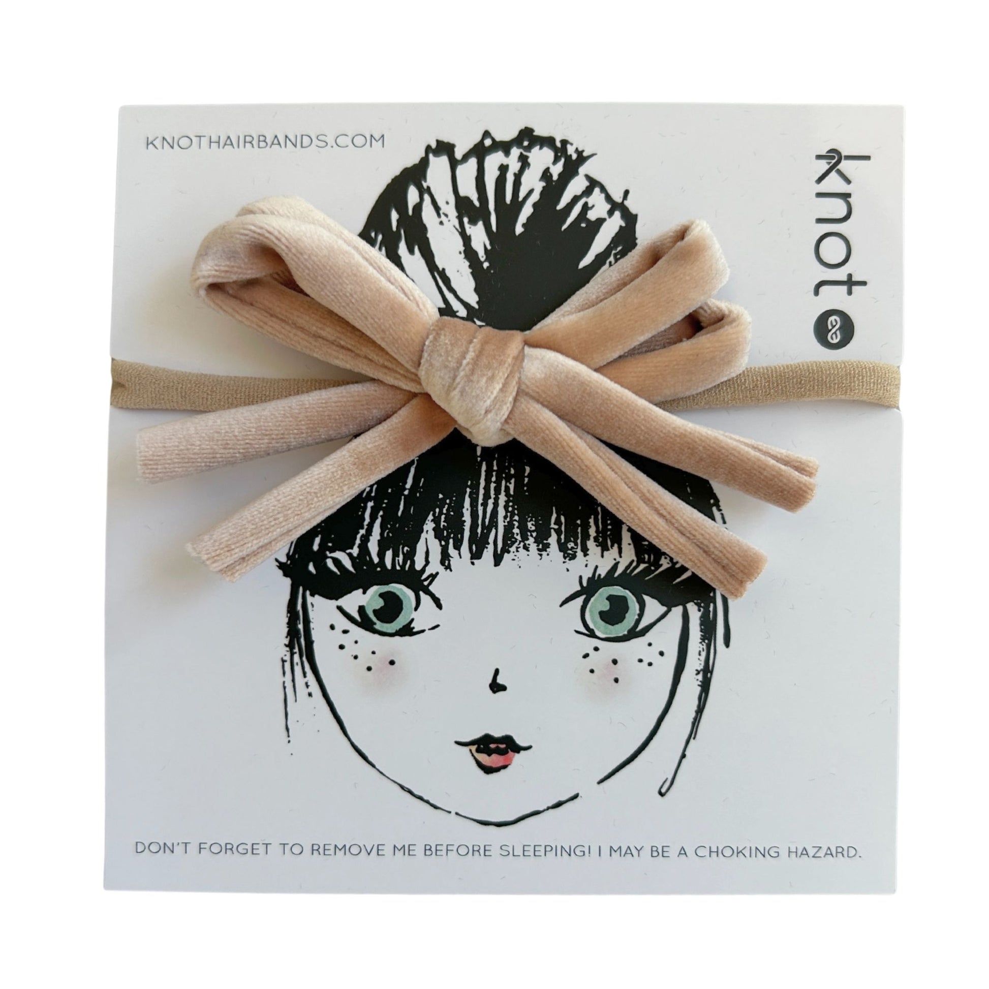 CORDED MINI BOW BAND - KNOT Hairbands