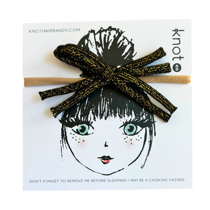 CORDED MINI BOW BAND - KNOT Hairbands