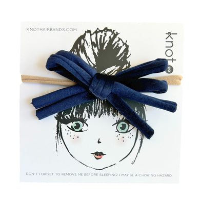 CORDED MINI BOW BAND - KNOT Hairbands