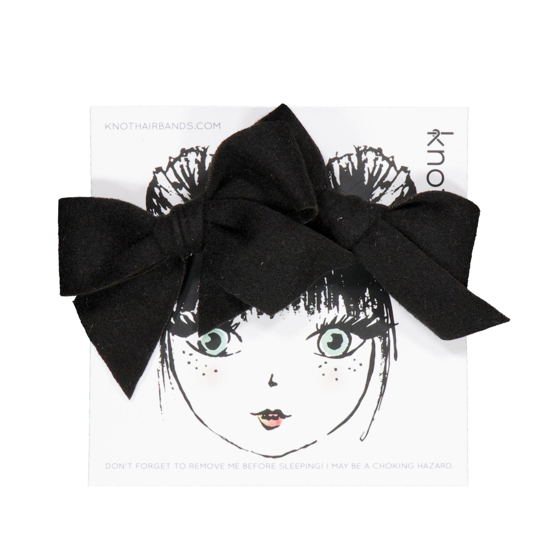 FEATHER FELT MINI BOW SET - KNOT Hairbands
