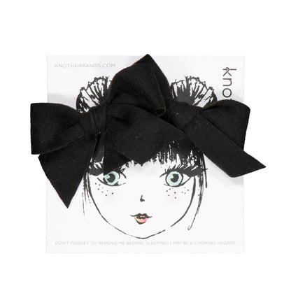FEATHER FELT MINI BOW SET - KNOT Hairbands