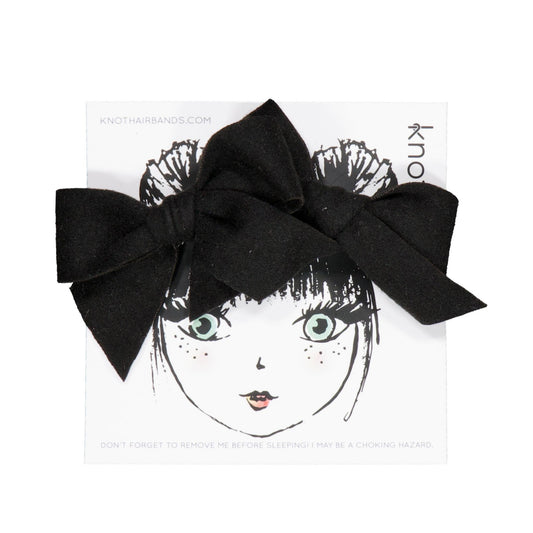 FEATHER FELT MINI BOW SET - KNOT Hairbands