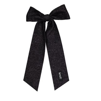 FEATHER FELT LONG BOW CLIP - KNOT Hairbands