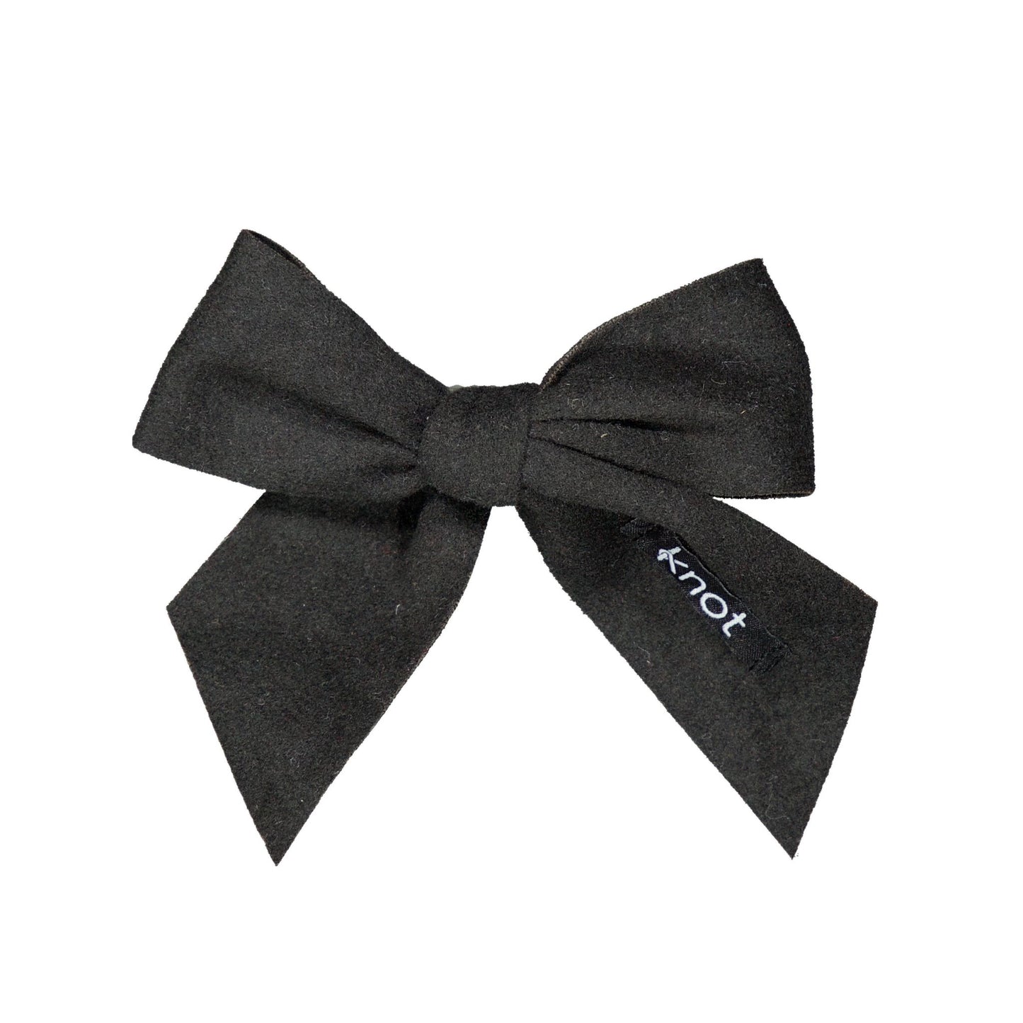 FEATHER FELT SHORT BOW CLIP - KNOT Hairbands