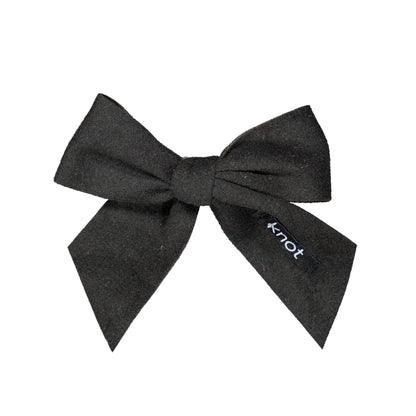 FEATHER FELT SHORT BOW CLIP - KNOT Hairbands