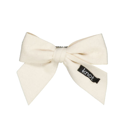 FEATHER FELT SHORT BOW CLIP - KNOT Hairbands