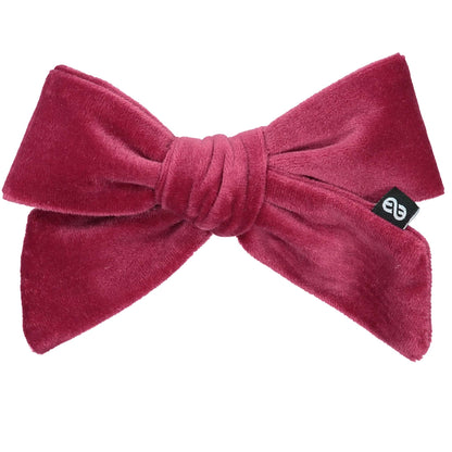 FELTED VELVET BOW CLIP - KNOT Hairbands