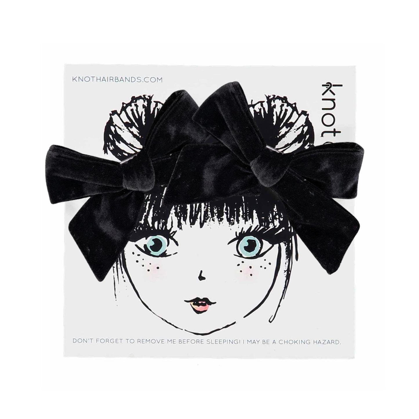 FERN VELVET MINI BOW SET - KNOT Hairbands