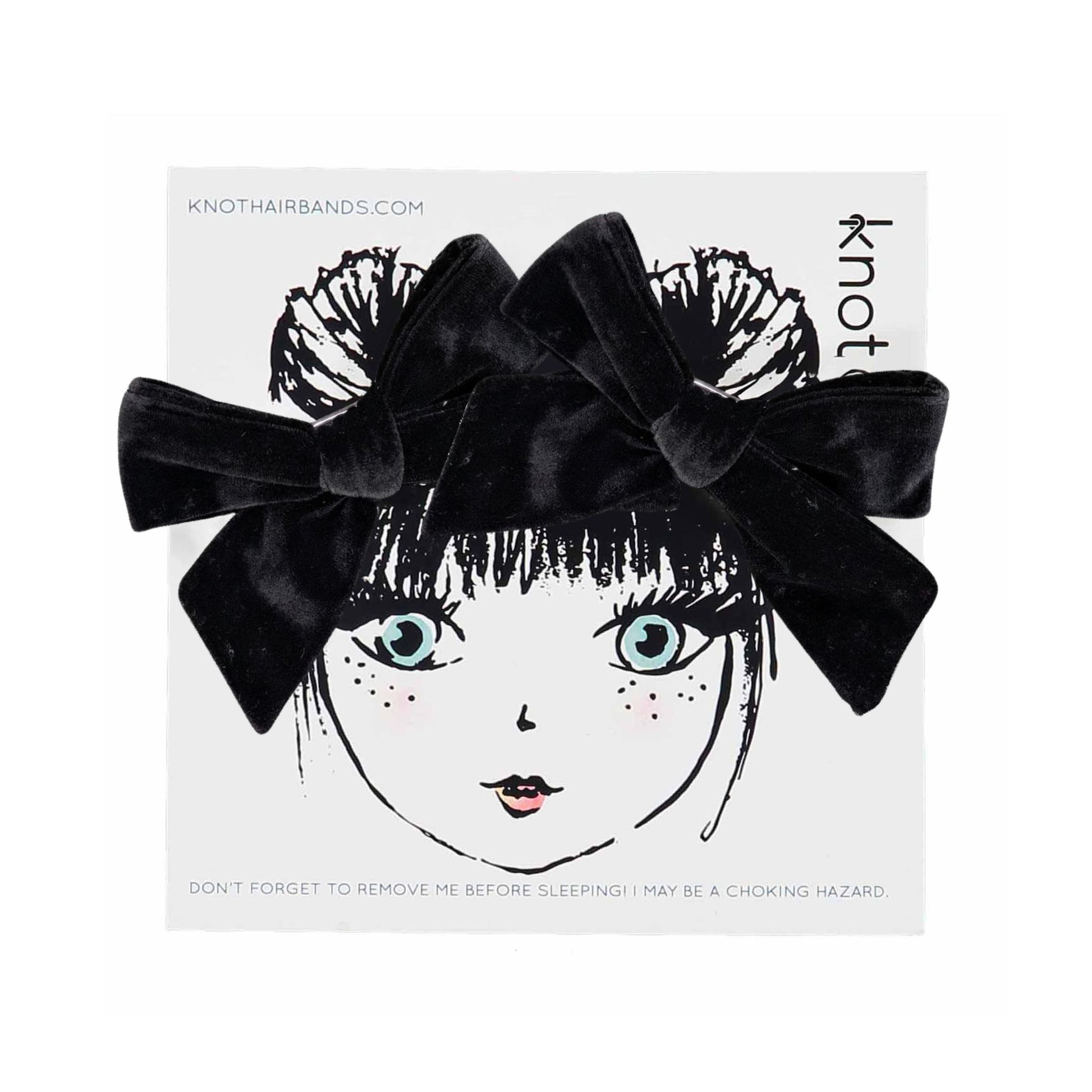 FERN VELVET MINI BOW SET - KNOT Hairbands
