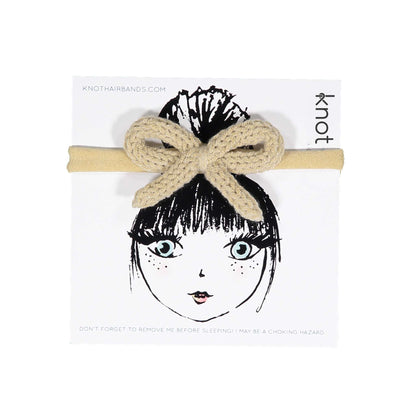 FLORET KNIT BOW BAND - KNOT Hairbands