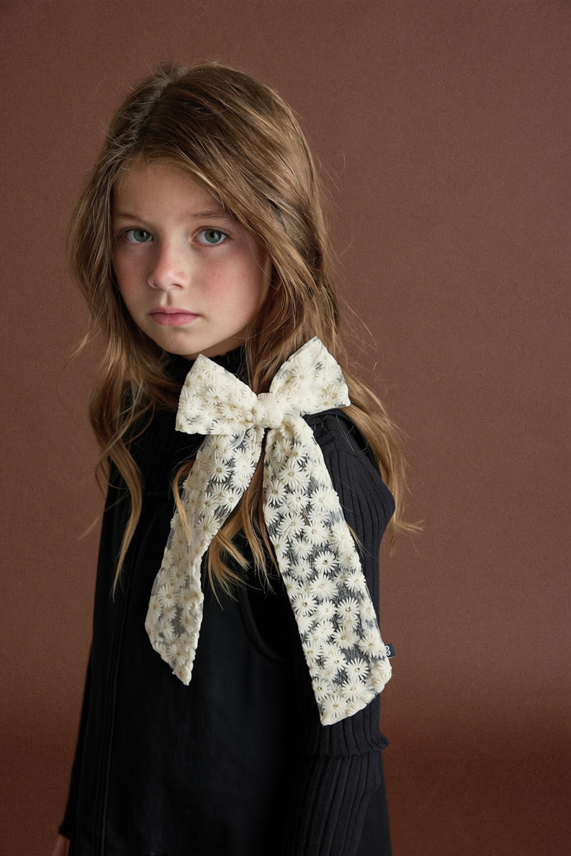 PETAL NEST LONG BOW CLIP - KNOT Hairbands