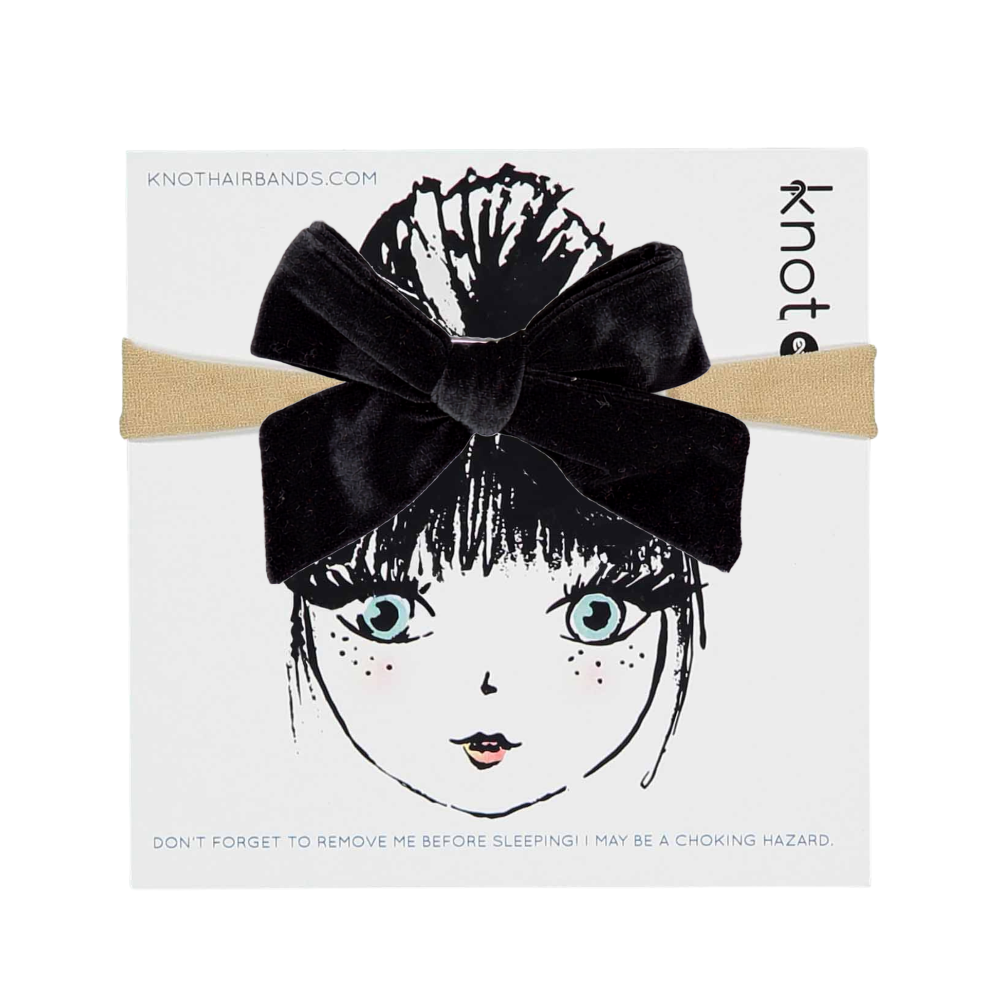 FERN VELVET BOW BAND - KNOT Hairbands