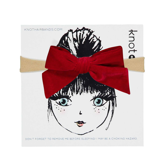 FERN VELVET BOW BAND - KNOT Hairbands