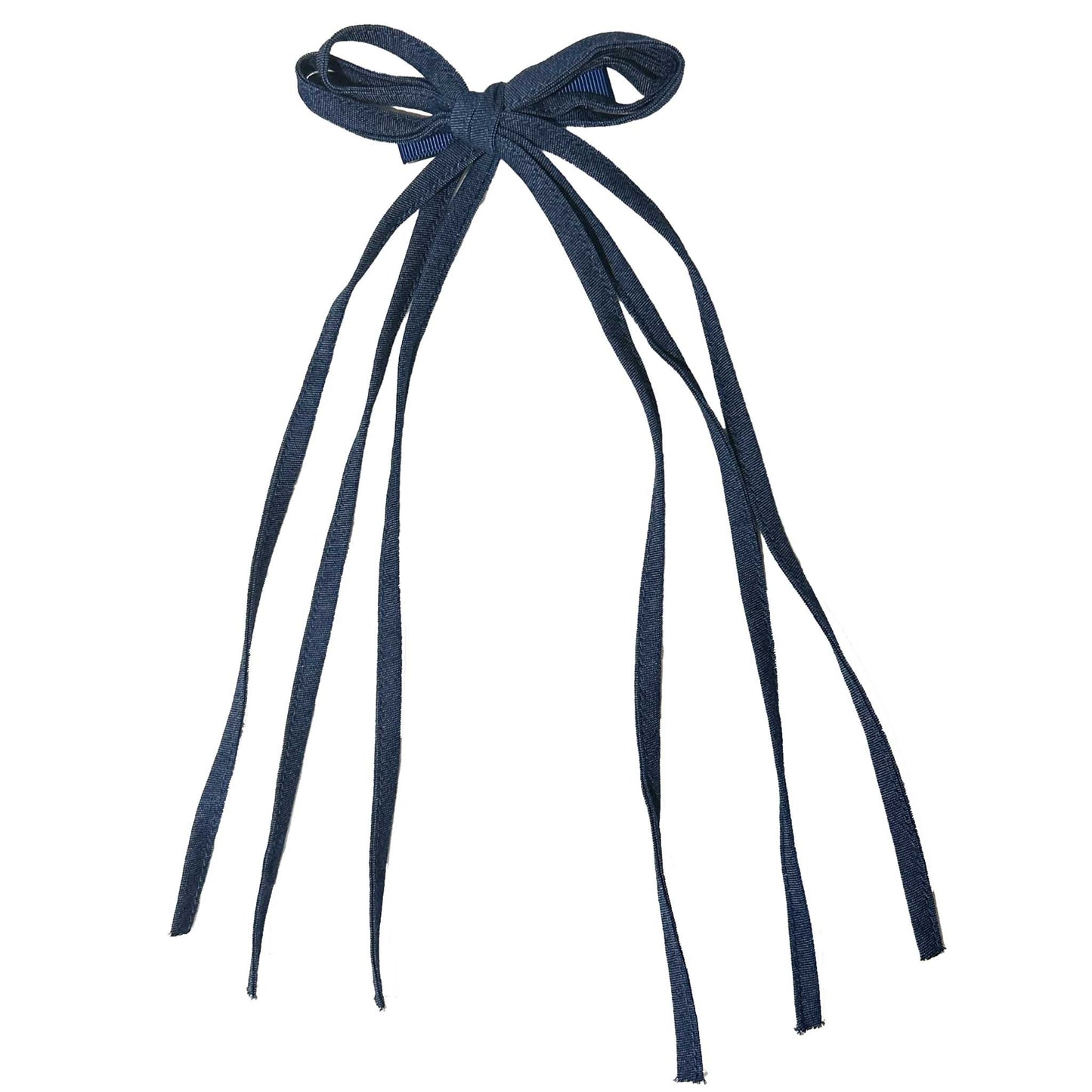 INDIGO DENIM BOW - KNOT Hairbands