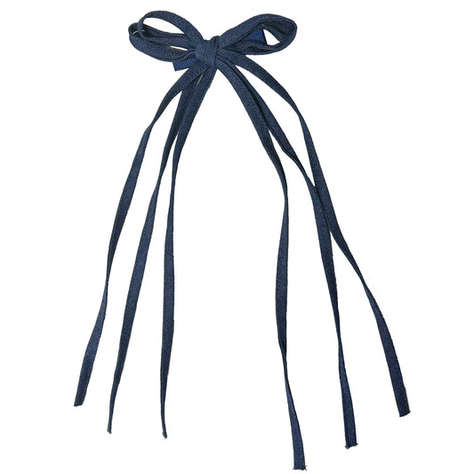INDIGO DENIM BOW - KNOT Hairbands