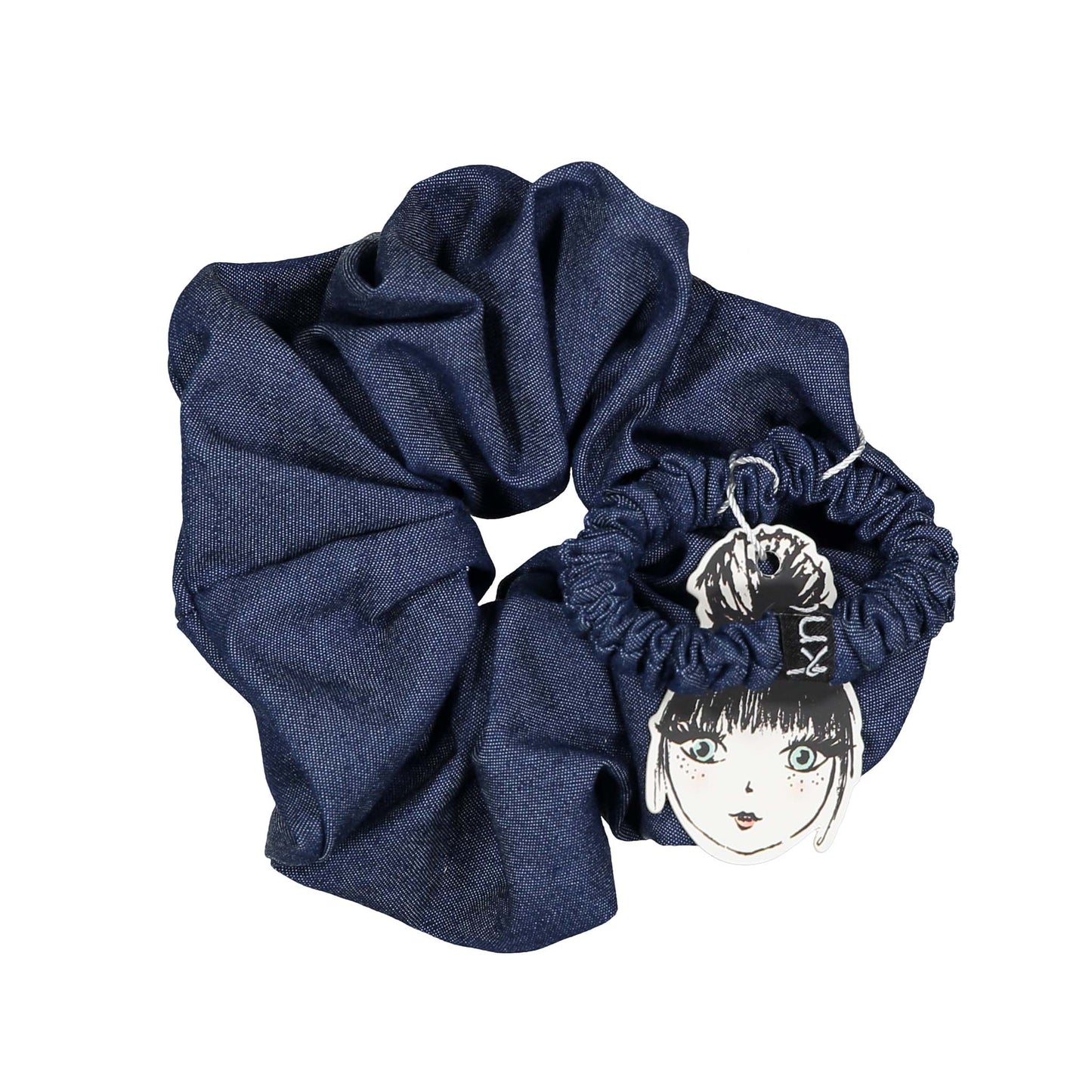 INDIGO DENIM SCRUNCHIE SET - KNOT Hairbands