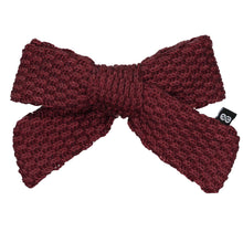 Load image into Gallery viewer, KNITTED BOW CLIP - KNOT Hairbands