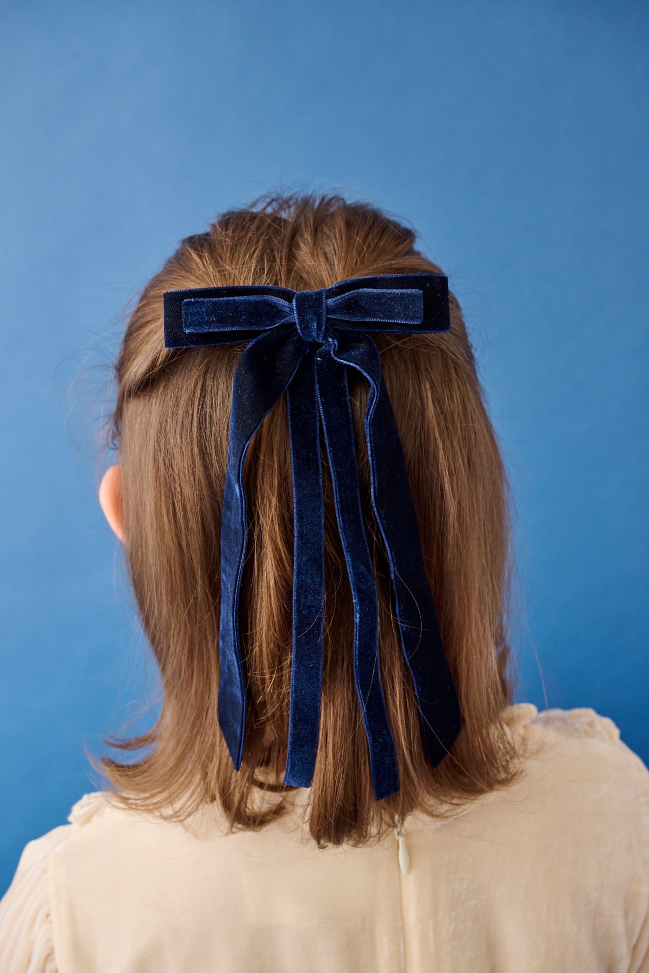 VELVET TRIM BOW - KNOT Hairbands