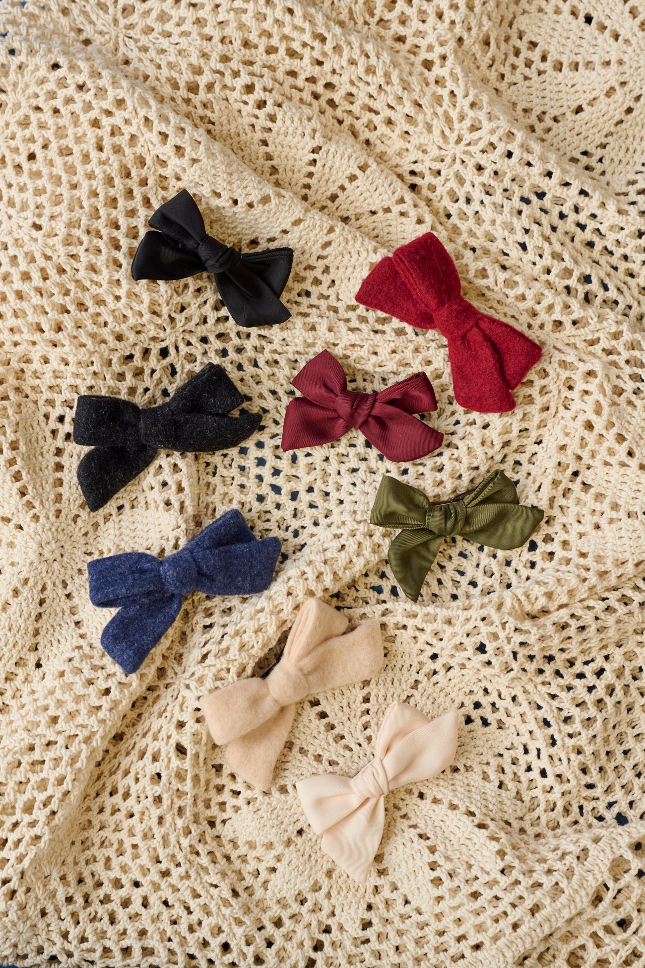 SATIN CLIP SET - KNOT Hairbands