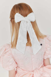 FLORAL BOW CLIP - KNOT Hairbands