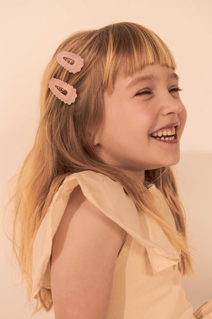 SCALLOPED SNAP CLIP SET - KNOT Hairbands