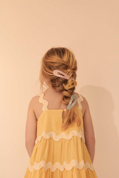 SCALLOPED OVERSIZED SNAP CLIP - KNOT Hairbands
