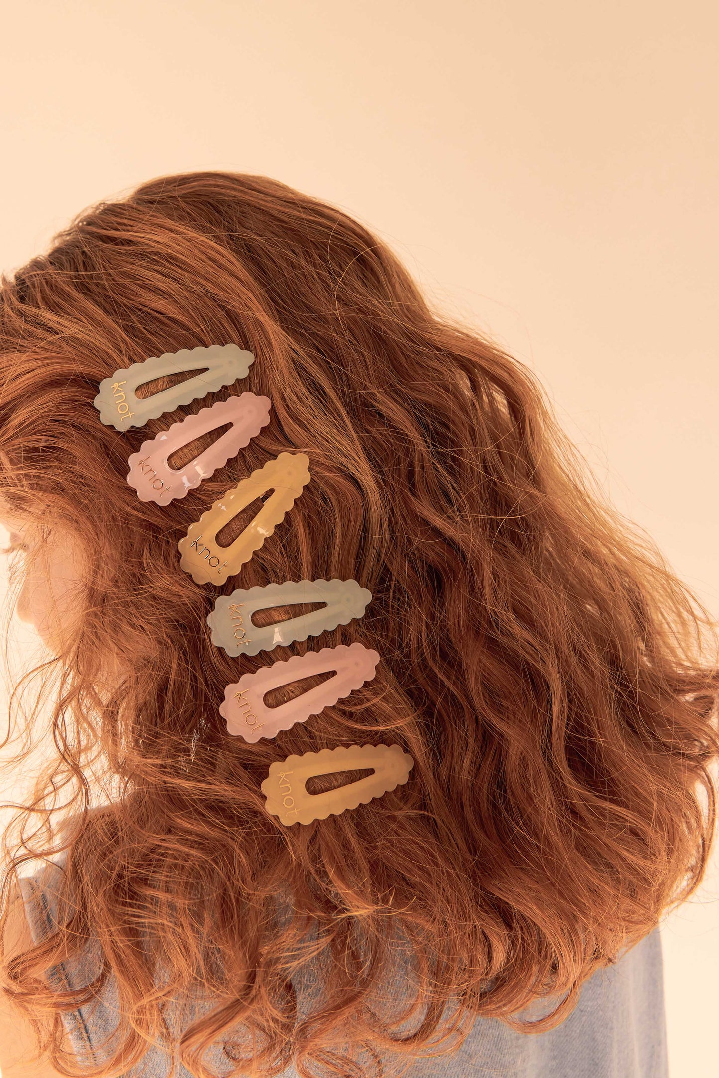 SCALLOPED SNAP CLIP SET - KNOT Hairbands