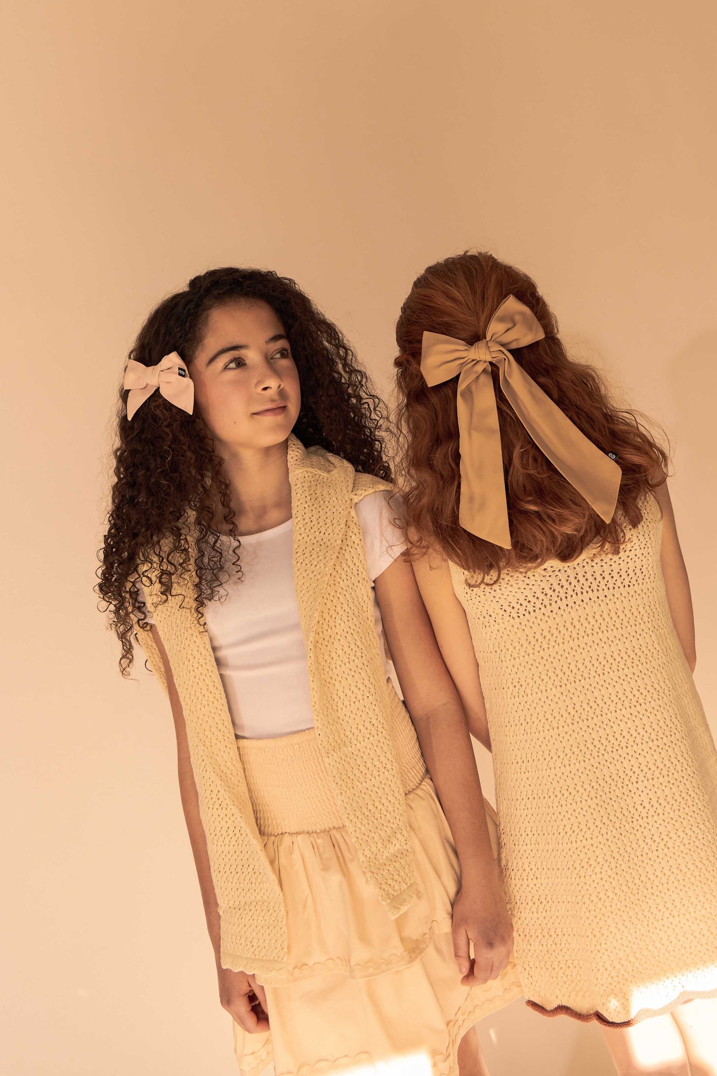 SATEEN BOW CLIP - KNOT Hairbands