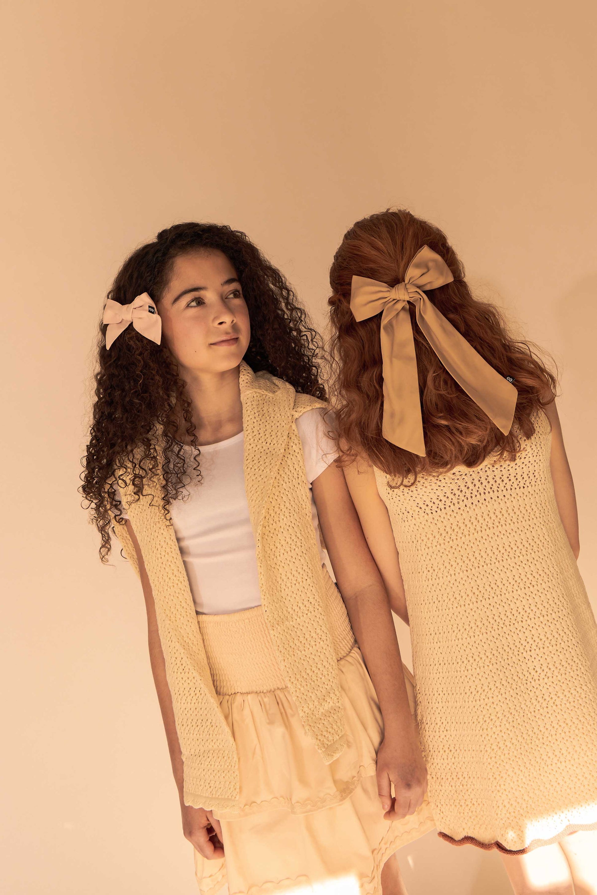 SATEEN BOW CLIP - KNOT Hairbands