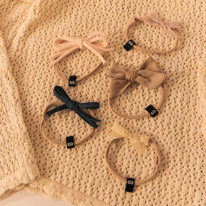 INDIGO DENIM BOW BAND - KNOT Hairbands