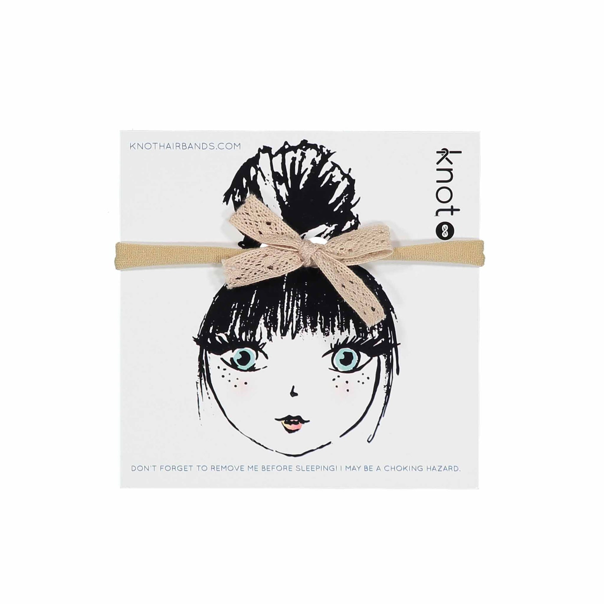 LACE RIBBON BOW BAND - KNOT Hairbands